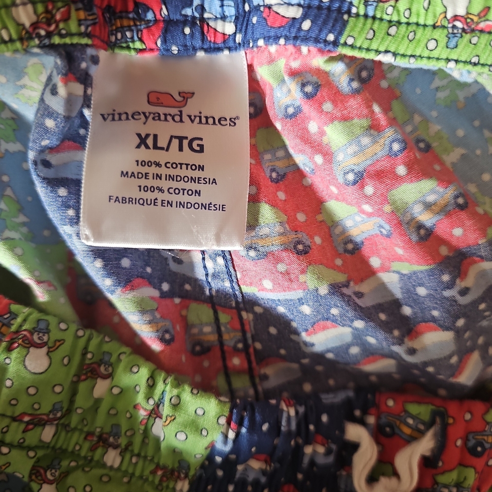 Vineyard Vines Multicolor Patchwork Flannel Block… - image 5